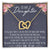 To My Daughter Interlocking Hearts Necklace Message Card