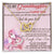 To My Granddaughter Interlocking Hearts Necklace Message Card