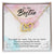To My Bestie - I Ever Wanted - Interlocking Hearts Necklace