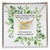 Be Matron Of Honor Square Foliage Interlocking Hearts Necklace