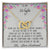To My Wife When I Fell In Love With You - Lily Interlocking Hearts Necklace