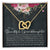 Interlocking Hearts - To Granddaughter Interlocking Hearts Necklace