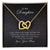 To My Daughter - Keep Me In Your Heart - Necklace Interlocking Hearts Necklace
