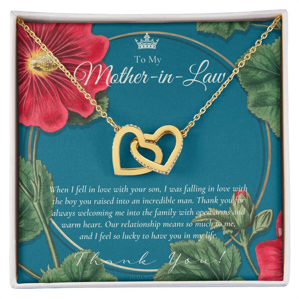 Mother In Law Gift Mom In Law Jewelry Mother'S Day Gift For Mother-In-Law Gift For Mother In Law Mother-In-Law Necklace Interlocking Hearts Necklace