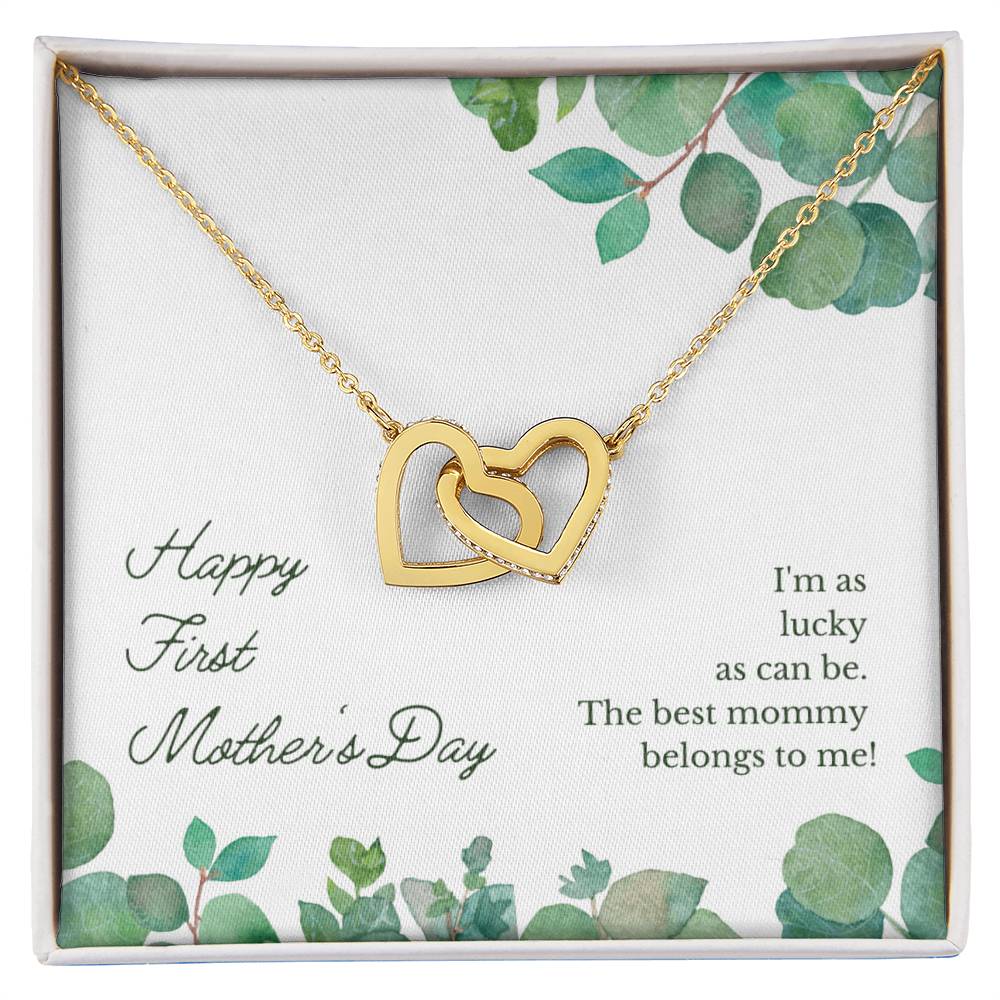 Mother'S Day Interlocking Hearts Necklace