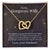 To My Gorgeous Wife - Interlocking Hearts Necklace
