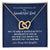 Dad Remembrance - 2 Hearts Necklace - Love Daughter Interlocking Hearts Necklace