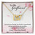 To My Girlfriend - Be Your Last Everything - Interlocking Heart Necklace Interlocking Hearts Necklace