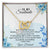To My Soulmate Interlocking Hearts Necklace