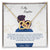 Daughter - My Baby Girl Never Forget That I Love You - Interlockings Heart Necklace Interlocking Hearts Necklace