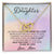 To My Daughter - Unique Interlocking Hearts Binding Necklace Gift Set Interlocking Hearts Necklace