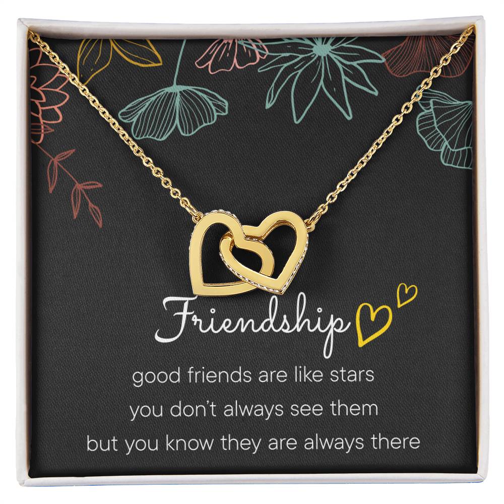 Best Friend Gifts Interlocking Heart Necklace Friendship Necklaces Best Friend Necklaces Friendship Necklaces For Interlocking Hearts Necklace