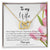 Interlocking Hearts - Pink Tulips Interlocking Hearts Necklace