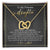 Gift For Daughter From Dad Interlocking Hearts Necklace