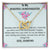 Two Hearts Necklace For Granddaughter Interlocking Hearts Necklace