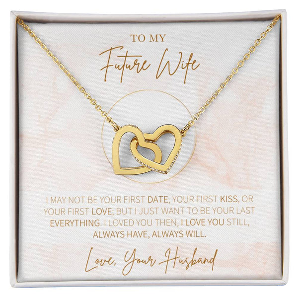 Hearts Necklace Gift For Future Wife Gift For Her Interlocking Hearts Necklace