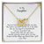 Daughter My Why - Hearts Necklace Interlocking Hearts Necklace