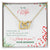 Love To My Wife - Interlocking Hearts Necklace With On Demand Message Card