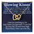 Blowing Kisses Remembrance Necklace Gift Interlocking Hearts Necklace