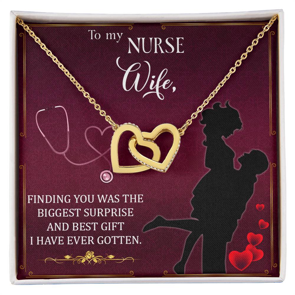 Interlocking Hearts Necklace Nurse Graduation Gift Nurse Gift Nurse Necklace Future Nurse Gift Gift For Nurse