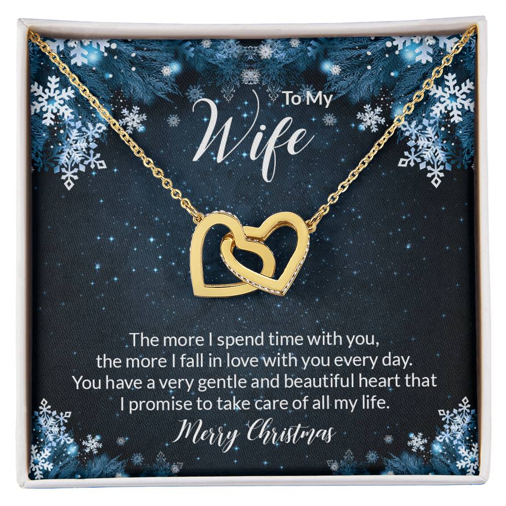 Interlocking Hearts Christmas Gift To Wife Anniversary Gift Wife Anniversary Gift Anniversary Jewelry Anniversary Necklace Girlfriend Interlocking Hearts Necklace