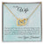 To My Wife - I'M Proud To Be Your Husband - Interlocking Heart Necklace Interlocking Hearts Necklace