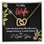 To My Wife Double Hearts Necklacegift For Wifei Love My Wife Love You Husband. Interlocking Hearts Necklace