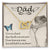 Dad - Love Is Board Thay Death Can Not Part - Necklace Interlocking Hearts Necklace