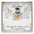 To My Daughter Interlocking Hearts Necklace