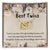 Best Twin Sister Gift Interlocking Hearts Necklace