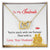 To My Wife - Black Friday Special Interlocking Hearts Necklace