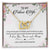 To My Future Wife Interlocking Hearts Necklace Message Card