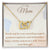 Thank You For Your Unending Support Interlocking Hearts Necklace