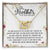 Mother Of The Bride Interlocking Hearts Necklace Message Card