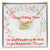 Happy Birthday Two Hearts Necklace For Mom Interlocking Hearts Necklace