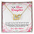 To My Dear Daughter Gift From Mother Interlocking Hearts Necklace