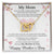 Mother'S Day Gift Necklace Message Card Gift Necklace For Mom Double Hearts Necklace For Mom Interlocking Hearts Necklace