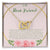 To My Bestfriend Our Friends Are Our Chosen Family Interlocking Hearts Necklace