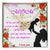 Greeting Card For Lovely Mother Interlocking Hearts Necklace