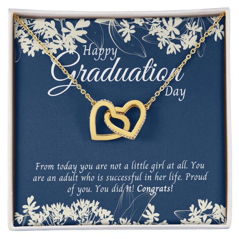 Gifts For Graduation Interlocking Hearts Necklace