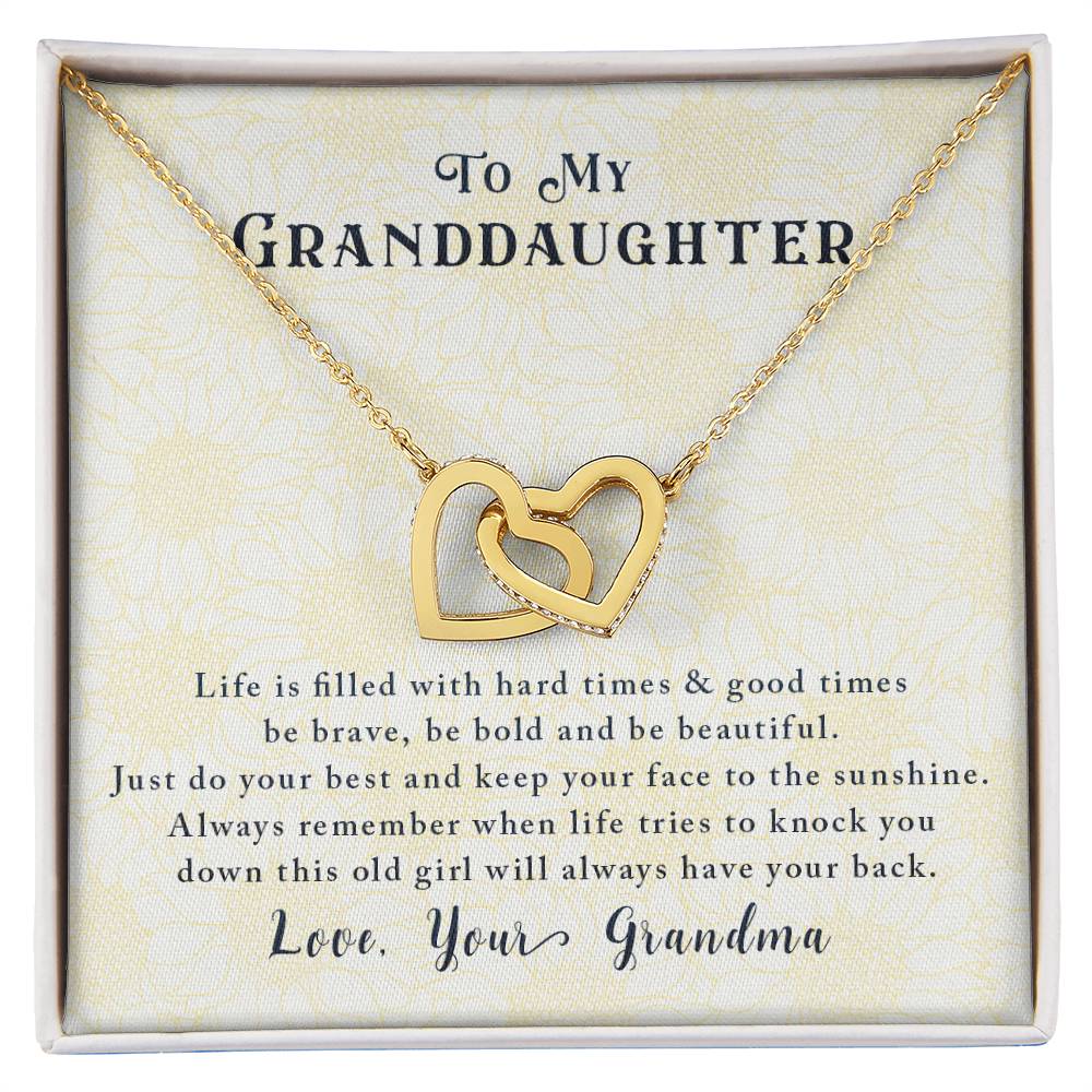Gift For Granddaughter - Interlocking Hearts Necklace