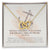 Scripture Encouragement Interlocking Hearts Necklace Hebrews 619 Cream Brush