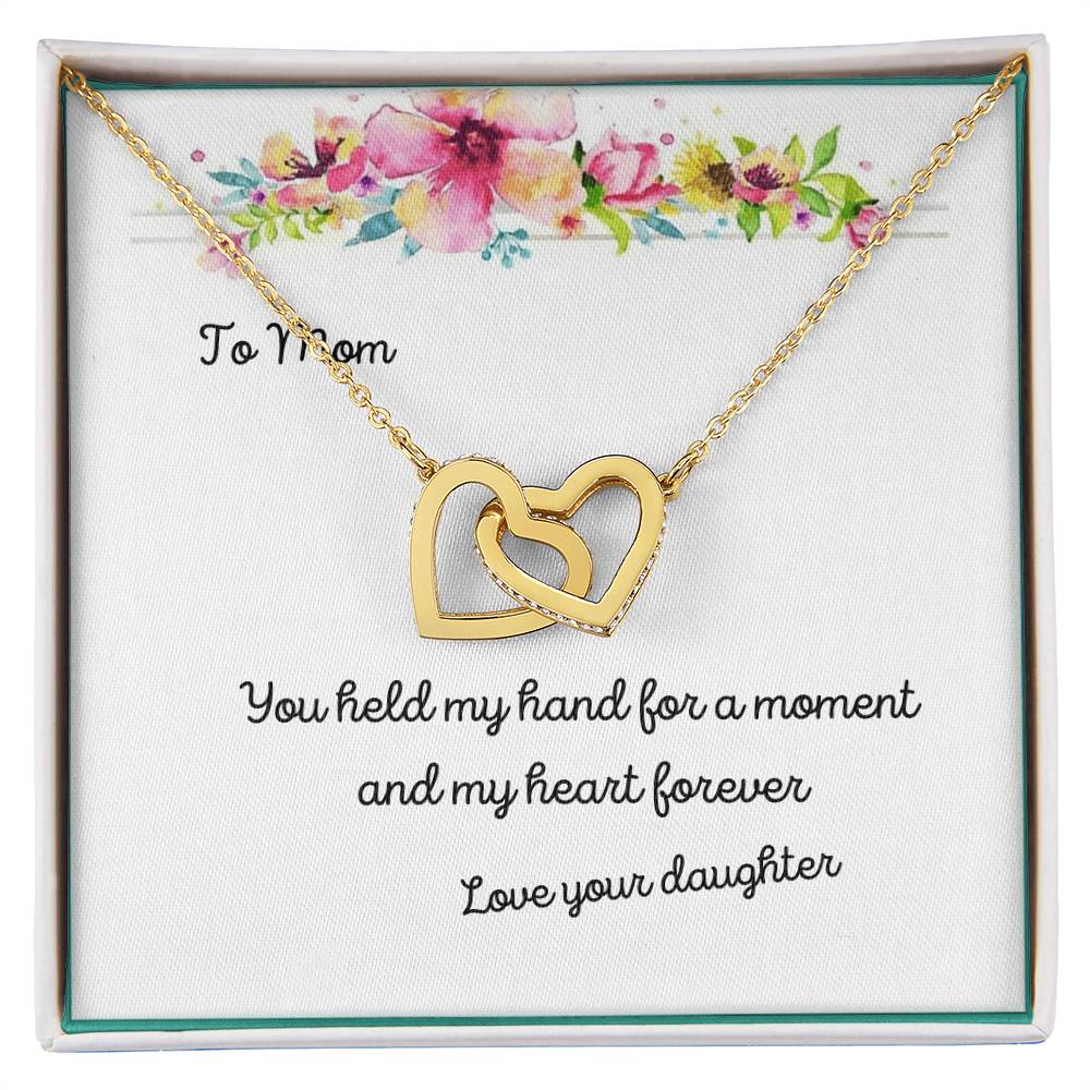Hand-N-Heart Two Hearts Necklace Interlocking Hearts Necklace