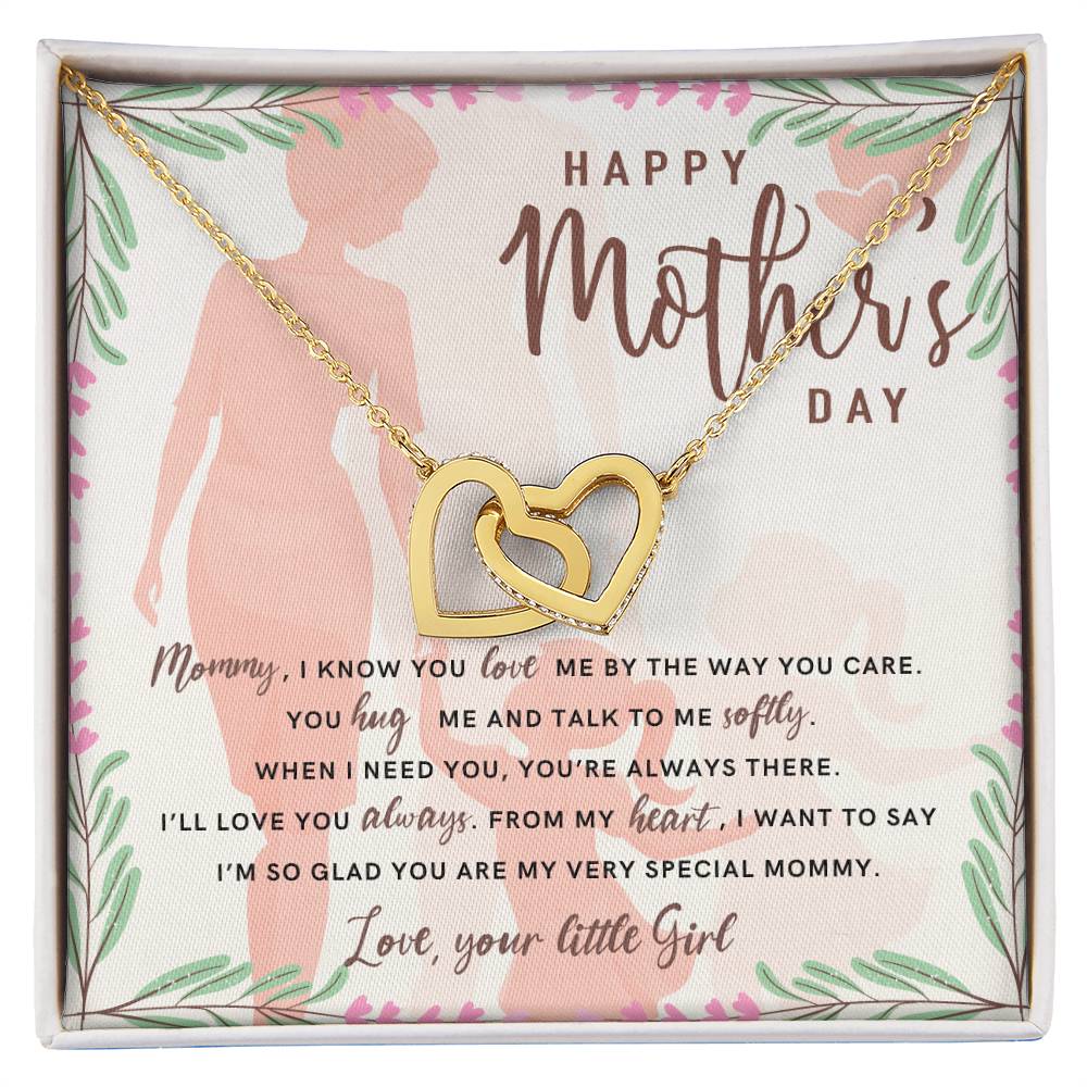 Interlocked Hearts Necklace - Happy Mother´S Day Interlocking Hearts Necklace