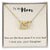 To My Mother - The Best One I'Ve Ever Had - Necklace With Message Card Interlocking Hearts Necklace