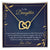 To My Daughter - I Am So Proud Of The Person You Are Today - Necklace Interlocking Hearts Necklace