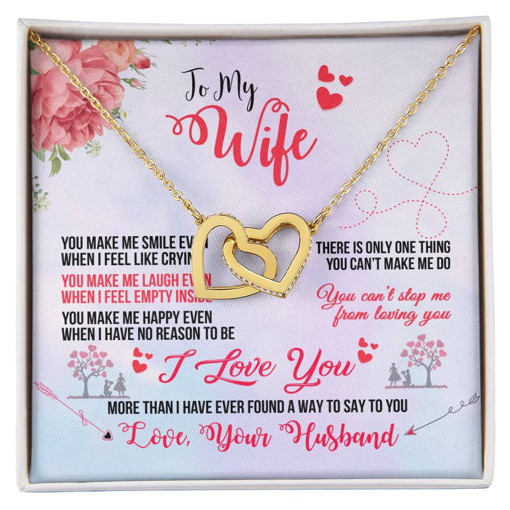 Anniversary Gift For Wife Gift For Her From Husband Gift For Her Mothers Day Gift Valentines Day Gift Gifts For Wife Christmas Gift Interlocking Hearts Necklace