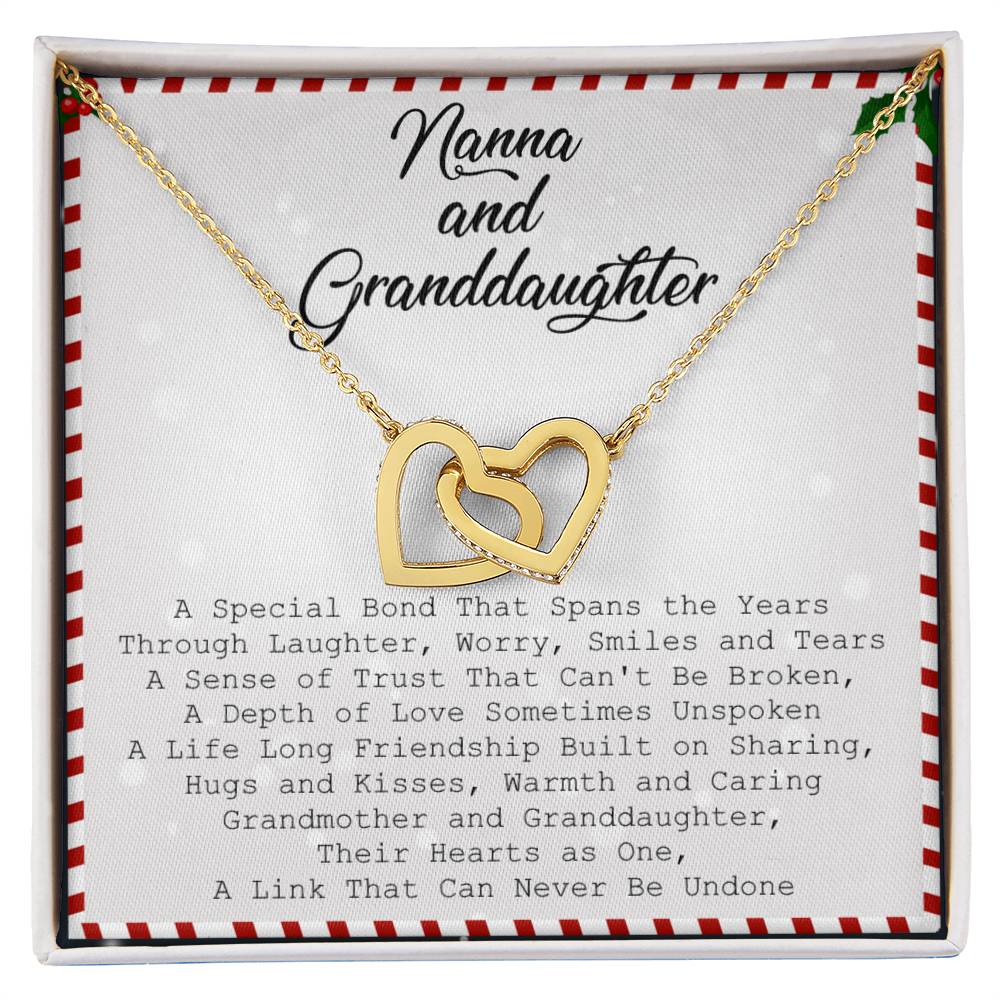 Nanna And Granddaughter Necklace Interlocking Hearts Necklace