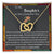 To My Daughter On Your Graduation Day Heart Lock Necklace From Parent Interlocking Hearts Necklace