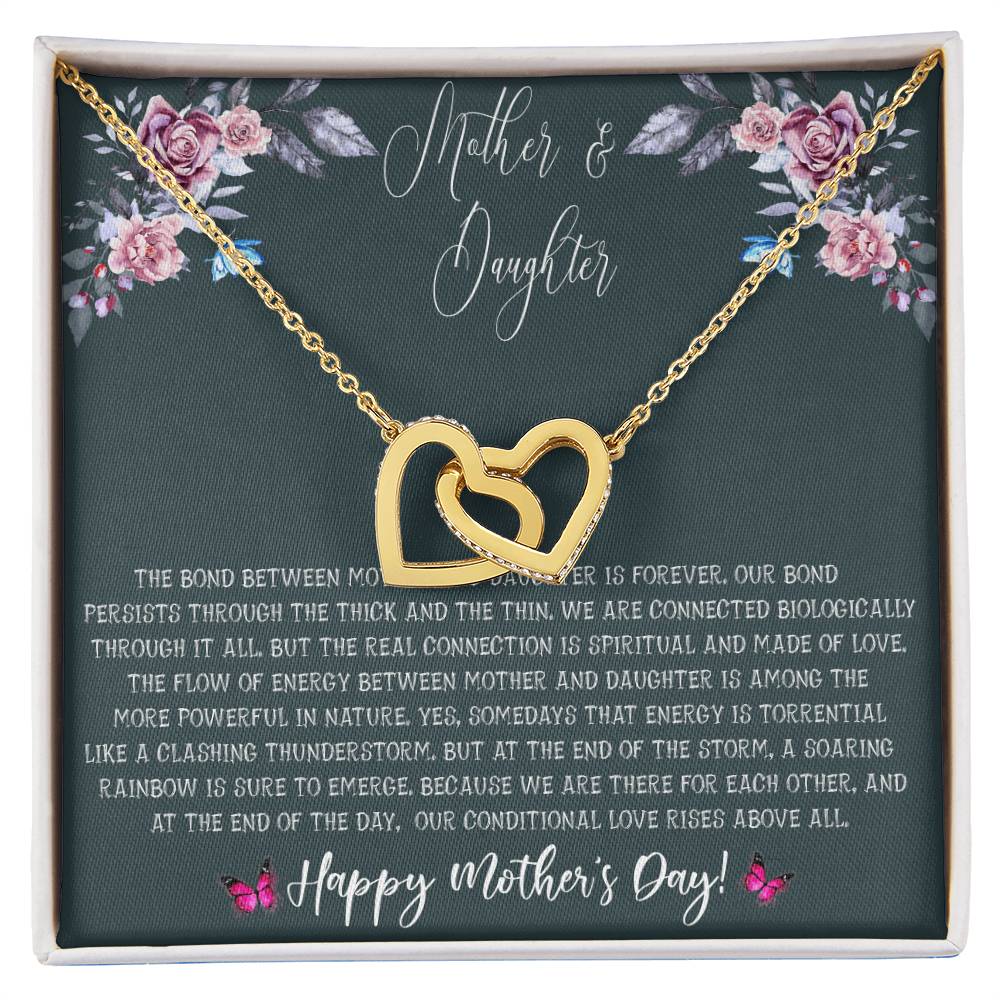 Mother'S Day Gift From Daughter - Mother Daughter Necklace Gifts For Mom Mom Necklace Interlocking Hearts Necklace